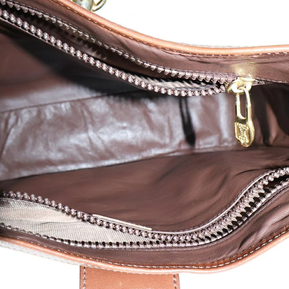 Celine Bag Handbag Leather Hobo Brown Shoulder - Picture 4 of 6